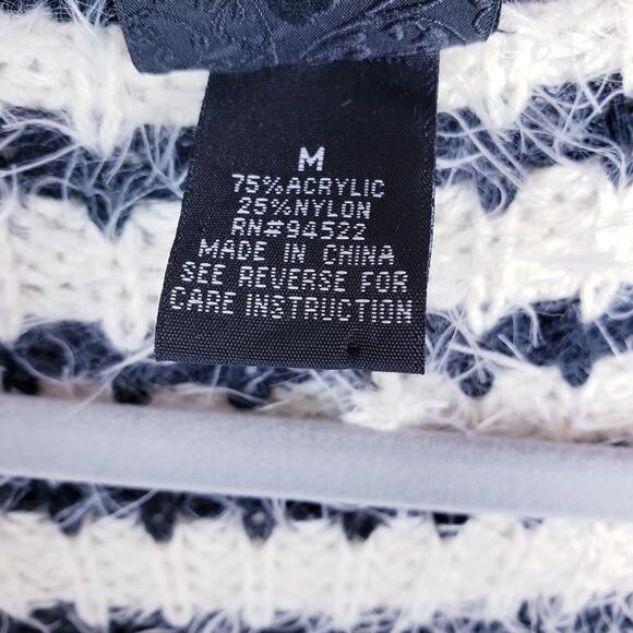 Daytrip Striped Fuzzy Button Front Cardigan - Picture 7 of 8